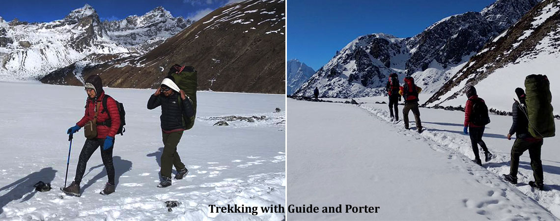 Trekking with Guide and Porter