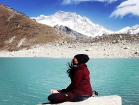 Meditation in Gokyo Lake 